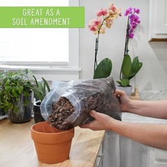 Houseplant Mulch (8 Quarts) – Small Bark Wood Chips for Indoor, Patio, Potted Pl