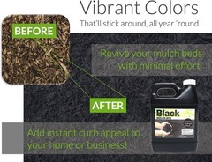Revitalize Your Landscape With Midnight Black Mulch Spray – 1 Gallon Coverage
