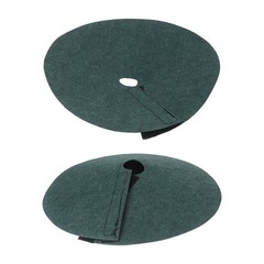 20PCS Green Tree Mulch For Rings Non-Woven Fabric for Airflow and Drainage