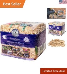 22325 Orchid Sphagnum Moss Dried, Natural, 1 Pound Mini Bale