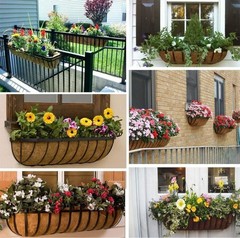 Trough Coco Liners For Hanging Basket Inserts Liner Wall Flower Basket (2pz)