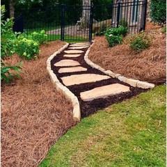 Organic Pine Straw Mulch Natural Weed Control Moisture Retention Cover 240 Sqft