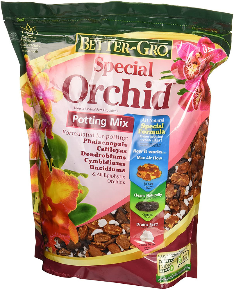 Orchid Special Potting Mix Better 4-Quart Soil Fir Bark Hardwood Charcoal