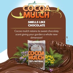 Garden Elements 100% Natural Cocoa Mulch, 2CF