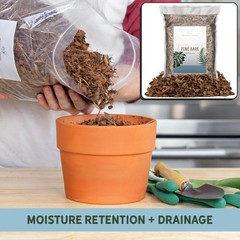 100% Natural Pine Bark Mulch Nuggets (8 Quarts), Small Chips 8 Quarts