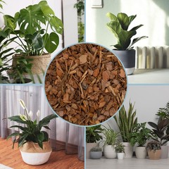 100% Natural Pine Bark Mulch Nuggets (8 Quarts), Small Chips 8 Quarts