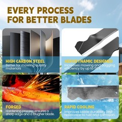 21 Inch Lawn Mower Blade – Mulching Blade for Cub Cade MTD Craftsman Troy Bil…