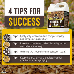 max Lockscape Mulch Glue for Landscaping Rocks Max Concentrate, Weed Barrier – N