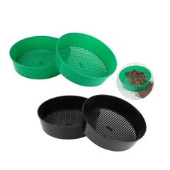 Gardening Sand Soil Compost Sifter, 4 Pack Rock Garden Sieve, Round Plastic