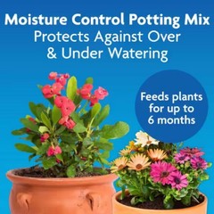 Moisture Control Potting Mix Soil 16 qt. For Container Plants, Protects Against