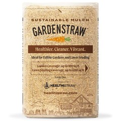 HealthiStraw GardenStraw, All-Natural Garden Straw Mulch, 3 cu ft (4 Pack)