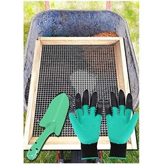 Soil Sifter, Dirt Sifter for Gardening, Compost Sifter, Garden Sieve, Light
