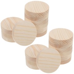 Small Pine Wood Discs for DIY Engraving and Painting Durable Craft Circles