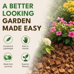 PlantBest Coco Mulch Compressed Block 9.1 lb – Expands to 64 Quarts and Up to…