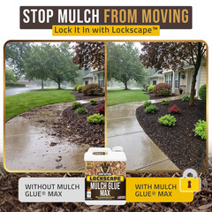 max Lockscape Mulch Glue for Landscaping Rocks Max Concentrate, Weed Barrier – N