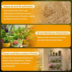 MAQIHAN Natural Coconut Husk Fiber – Organic Silk for White