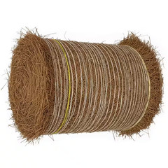 Covers up 125 Sq. Ft. Natural Longleaf Pine Needle Mulch Straw Roll for Landscap