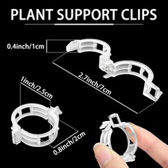 Pynqdfu 400Pcs Plant Support Clips,Plastic Tomato Support Clip,Garden Vine Cl…