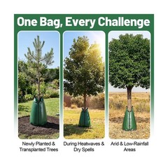 12 Packs Slow Release Tree Watering Bags – 20 Gallon Zippered Automatic Drip …