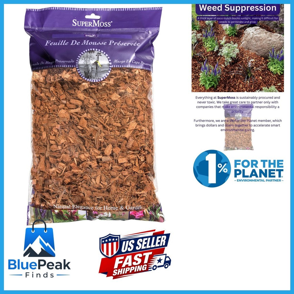SuperMoss Coco Mulch 200 in3 Natural Brown