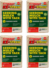 EZ Straw Seeding Mulch with Tack – Biodegradable Processed Straw, 2.5 Cu. Ft. Ba