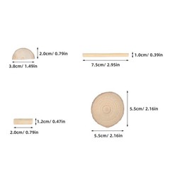 Handmade Decorative Wood Chips Unfinished Crafts Kits for Adults Crafted Art