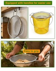 Dirt Soil Sifter for Gardening – 3Pcs Multi Mesh Size Set Silver