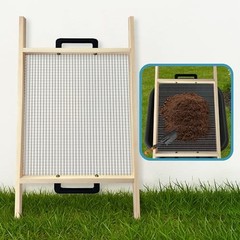 Large Soil Sifter, Rock Sifter Garden Sieve Soil Dirt Leaves for Gardening,