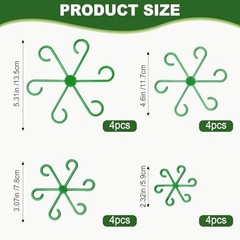 16PCS Plant Stem Support, Plant Stem Holder for Indoor Plants, Climbing green