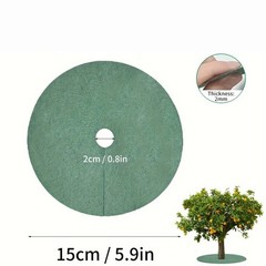 Green Non-Woven Tree Mulch For Rings 20PCS for Control and Airflow Support