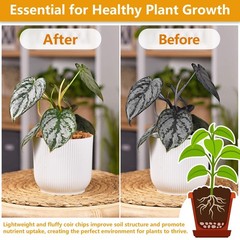 Legigo 2 Pack Coco Coir Chips for Plants- 2.2 LB 100% Organic Coconut 2
