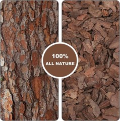 Omitgoter Orchid Bark 1qt, Natural Pine Mulch for
