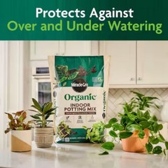 Organic Indoor Potting Mix 8 qt. Soil Protects Against Over/Under Watering, for