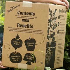 GardenStraw Boxed – Natural Mulch for Gardens & Grass, 2 cu ft, Plastic Free