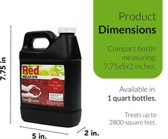 Peach Country Premium Mulch Dye, Red Color Concentrate 1 Quart
