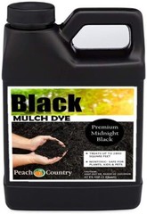 Peach Country Premium Black Mulch Color Concentrate – 2,800 Sq. Ft. – 1 Quart