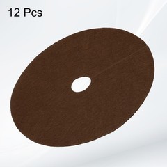 12pcs Tree Mulch Ring 5.9″ Non-Woven Round Tree Protector Weed Barrier, Brown