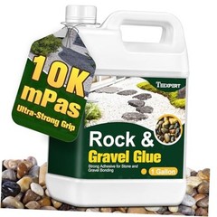 Rock Glue for Landscaping – Strong Pea Gravel Glue & Stone Glue Mulch 1 Gallon
