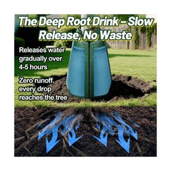 12 Packs Slow Release Tree Watering Bags – 20 Gallon Zippered Automatic Drip …