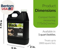 Mulch Dye Midnight Black Quart, Petra Max Mulch Paint Concentrate for Pump Spray
