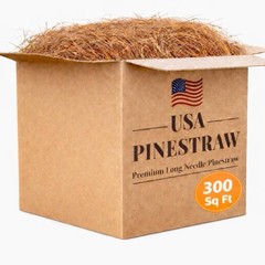 Long Needle Pine Straw Mulch 65-80 Sqft Coverage 3 Set Premium USA Harvested