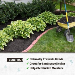 Back to the Roots 25.7qt (1 1 cubic ft Black Mulch, 1 Mulch