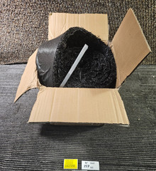 (QTY 2) Black Rubber Mulch Roll 120 in x 4 in for Landscaping Mulch Pathway Mat