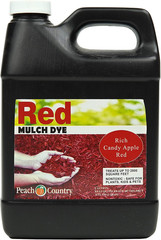 Peach Country Premium Mulch Dye, Red Color Concentrate 1 Quart