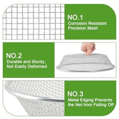 Garden Soil Sifter for Rocks Compost Sieve Garden 3PCS(1/8in,1/4in,3/8in)