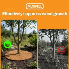 24 Inch Coconut Fiber Mulch Ring, 6 Pcs Tree Protector Mats, Coco Coir Mulch …