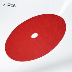 4pcs Tree Mulch Ring 44.1″ Non-Woven Round Tree Protector Weed Barrier, Red