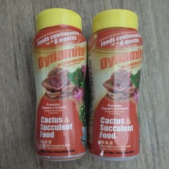 Dynamite Cactus Succulent Plant Food 18-6-8 Fertilizer 1 lb Lot of 2 New
