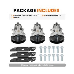 54 inch Deck Rebuild Kit 618-09236 Spindle for Troy-Bilt Mustang Z54 Cub Cade…