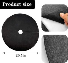 12 Pack 20.5 Inch Non-Woven Tree Mulch Ring Degradable Tree Protector Mat New